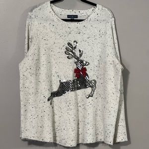 Karen Scott Holiday Reindeer Sweater